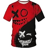 Keasmto 3D Print Cool T Shirts Graphic Design Casual Summer Short Sleeve Fashion Tees Shirt for Men Women