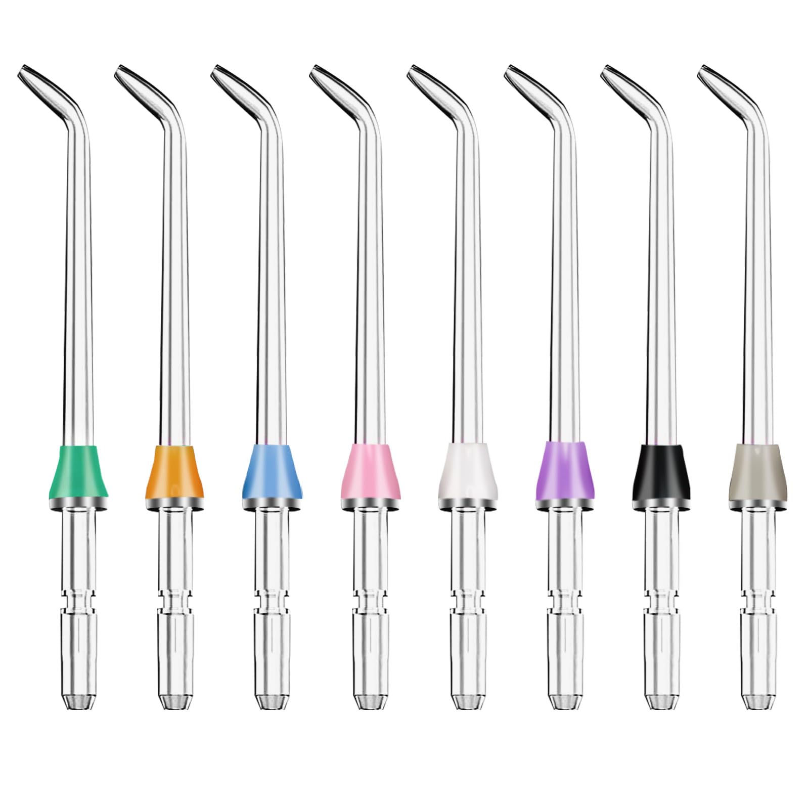 8 Pcs Flosser Replacement Heads for waterpik, Compatible with Waterpik Oral Irrigator, Designed for Clean Teeth and Healthy Gums