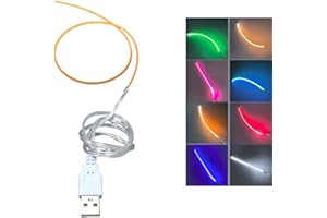 XUNATA USB 5V Ultra-Thin COB LED Filament Strip Light, Multiple Colors Options, 110/128/190/300mm Length, 50cm USB Cable, 1.6