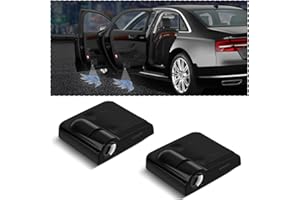 LKAHG 2Pcs Universal Car Door Lights Logo Projector, Auto Door Projection Wireless LED Welcome Courtesy Light, Welcome Ghost Shadow Lamp Vehicle Accessories Fit for Most Cars (Style A)