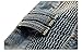 Aiyino Men's Ripped Slim Straight Fit Biker Jeans With Zipper,US 32,Navy Blue
