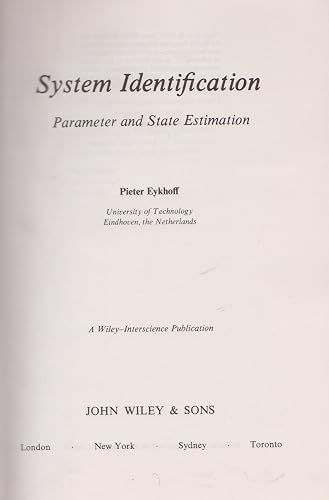 Download System Identification: Parameter and State Estimation PDF