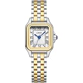 CIVO Gold Watches for Women Vintage: Small Wrist Bracelet Watch Roman Dial | Dainty Luxury Square Ladies Watch, Stainless Steel, Waterproof, Gifts for Wife Mother on Anniversary Wedding Birthday