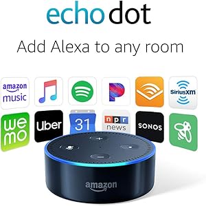 Echo Dot (2nd Generation) - Smart speaker with Alexa - Black