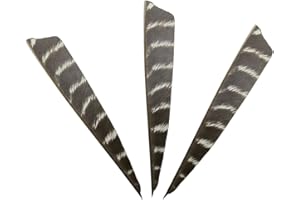 XXRRP ARCHERY 50pcs 4” Shield Cut Archery Fletches Arrow Feathers Turkey Feather Right/Left Wing Vanes for DIY Hunting Arrows Accessories