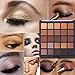 Allwon Professional Eyeshadow Palette Makeup Matte Shimmer Warm Neutral Eye Shadows, 25 Colors (1.41 Ounce)