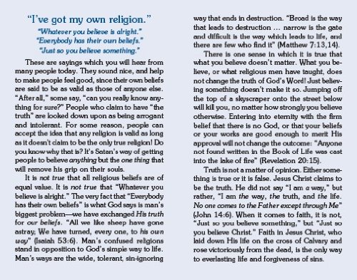 I've Got My Own Religion (Packet of 100, NKJV) - Thumbnail 2