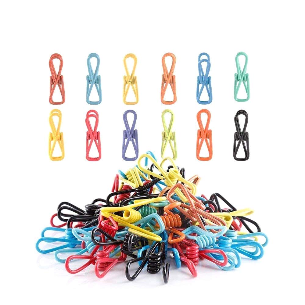 URBEST Clothesline Clips Colorful Multipurpose Plastic