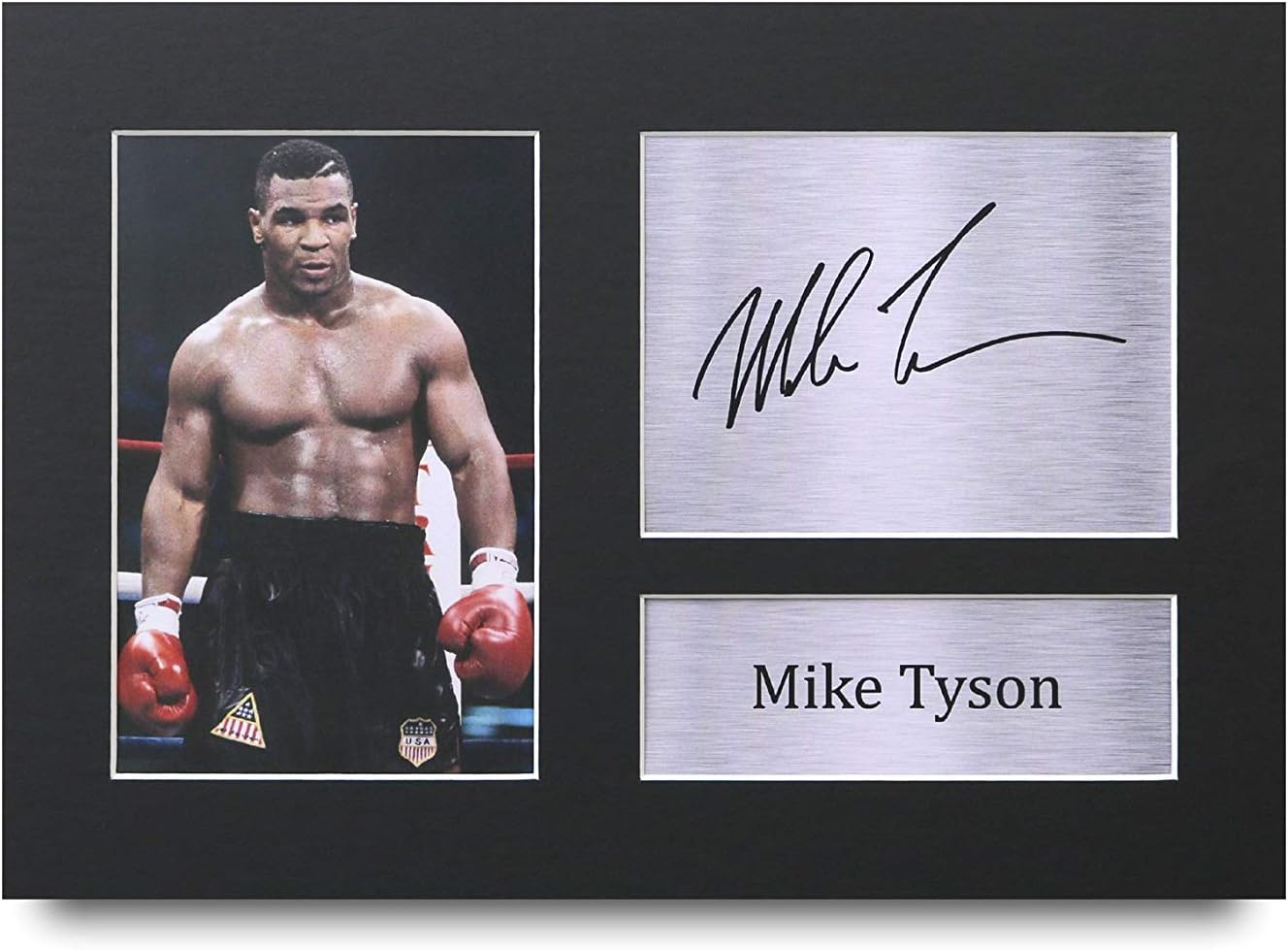 HWC Trading Mike Tyson Gift Signed A4 Printed Autograph Boxing Gifts
