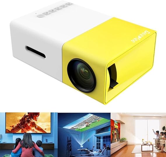 Mini proyector, deeplee Portable LED Proyector LCD Cine en casa ...