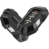 Jimen for Ram Key Fob Cover, Key Fob Case Compatible with Dodge Ram 1500 2500 3500 2018-2023, 4 Buttons Keyless Entry Smart Car Key Shell Cover Protector, Aluminum Alloy (Black)