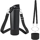 Accessories Set Compatible with Owala 30oz & 40oz FreeSip Sway Bottles & Tumblers, Carrier with Strap & Silicone Boot, Adjustable Shoulder Crossbody Handle Strap