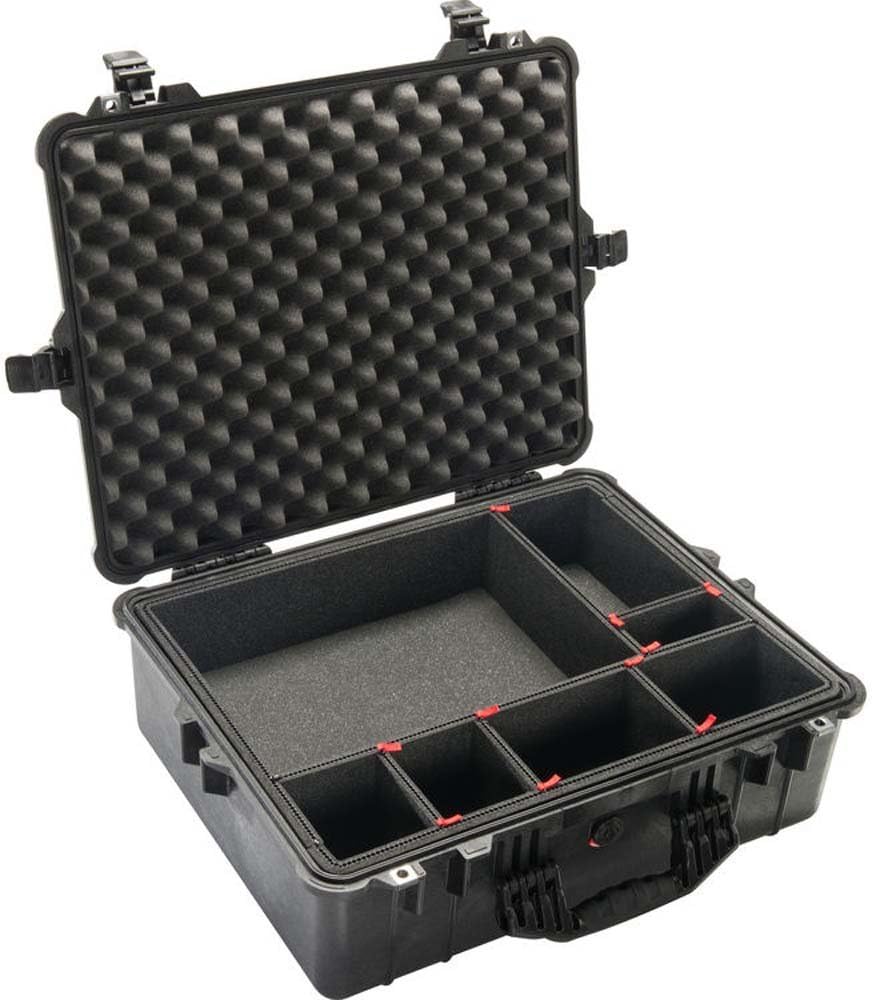Pelican 1600TP,WL/TP Insert,Black