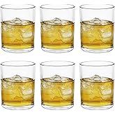 BTGLLAS Set of 6 Old Fashioned Whiskey Glasses - 11 Oz Rocks Barware for Scotch, Bourbon, Liquor，Cognac, Vodka,and Cocktail Drinks Dishwasher Safe (6, TypeA)
