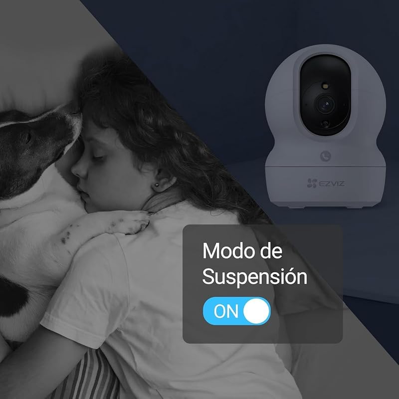 Câmara de vigilância WiFi interior 2pk CP1 2K com rastreamento automático, câmara IP WiFi 360° para bebé com visão noturna a cores, deteção humana, chamada bidirecional, suporta 512GB