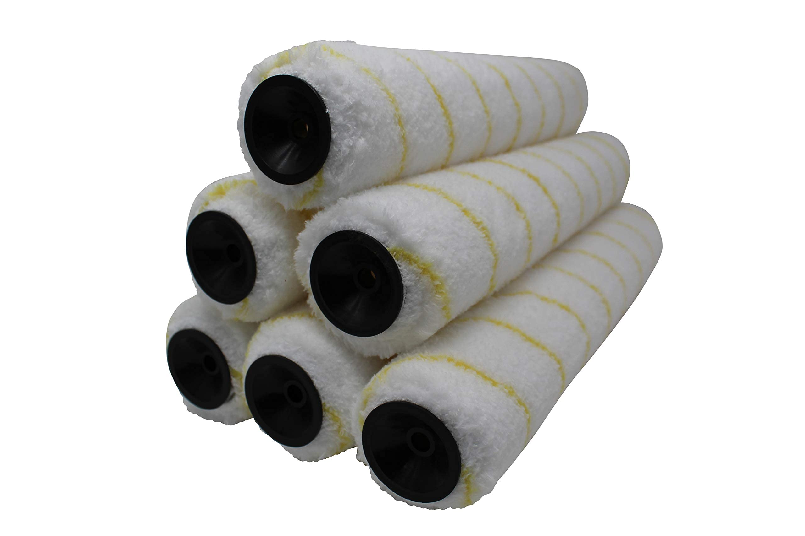 Pro Grade Paint Roller Covers - 1/2 X 14 Inch Microfiber 6 Pack