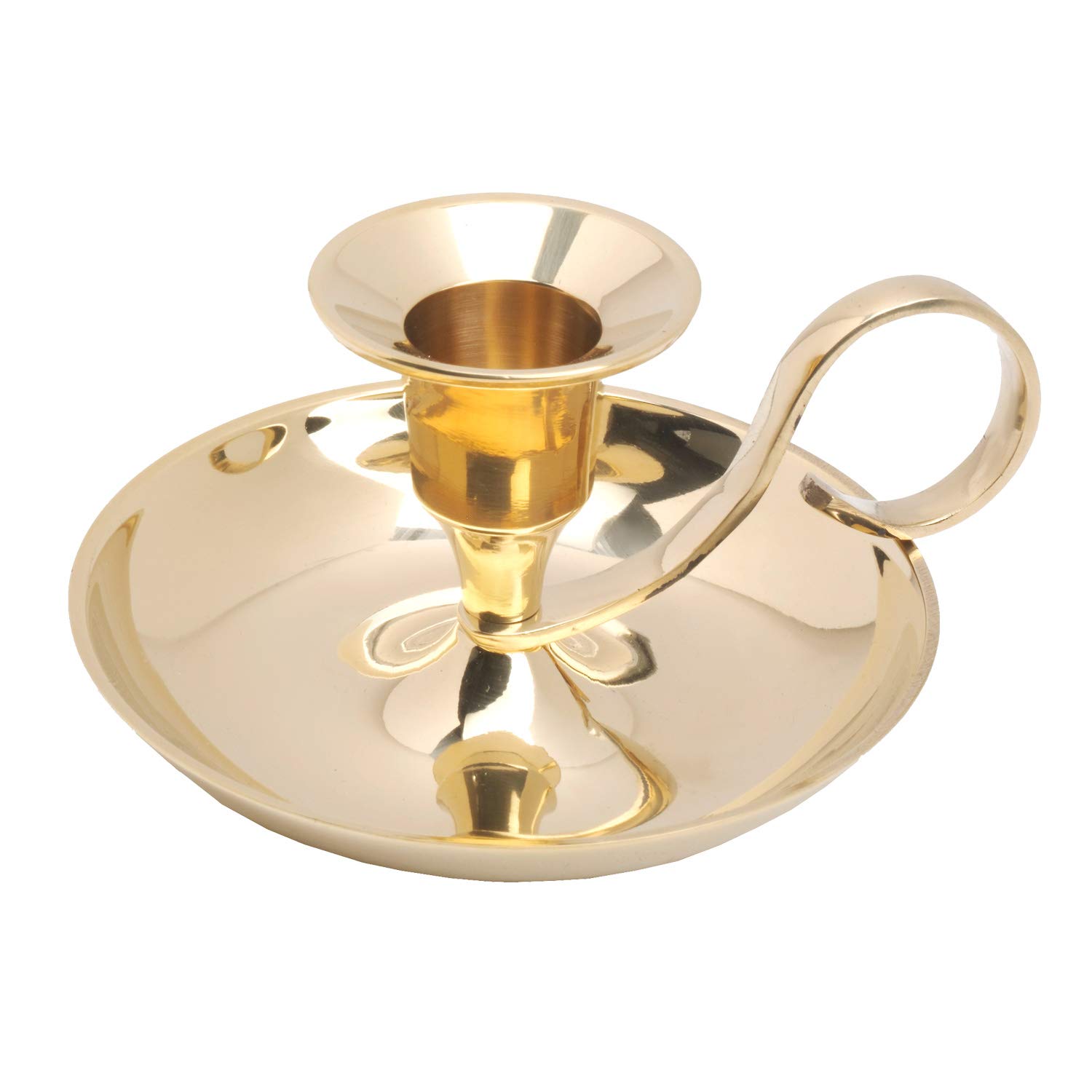 NKlaus Hand candlestick classic candle holder height 5cm for candles up to 22mm 2786