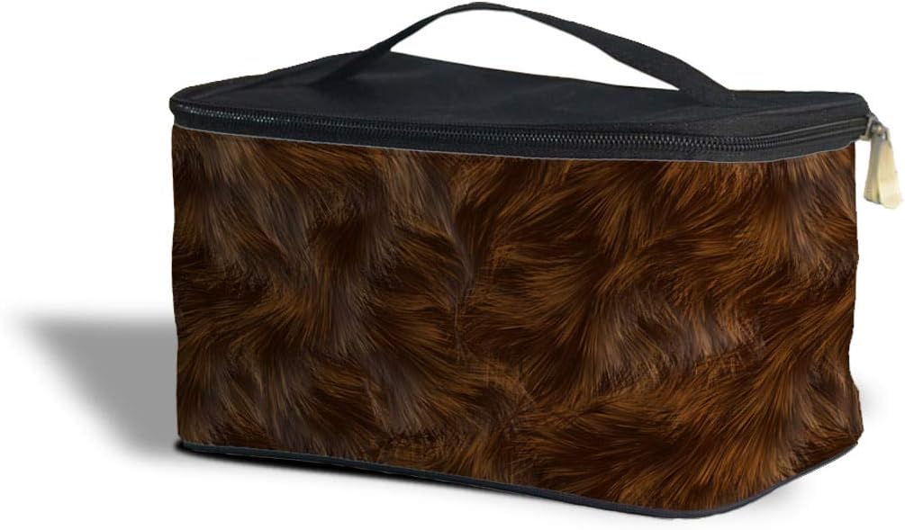 Rainbow Rules Wookie Fur Star Wars Inspired Cosmetics Storage Case - One Size Cosmetics Storage Case - Makeup Zipped Travel Bag