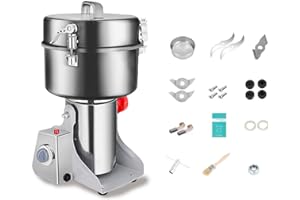 ExGizmo Swing Grain Mill 2500g,Electric Grain Grinder,Stainless Steel Grain Mill Grinder 4500W,High-Speed Spice Herb Grinder 