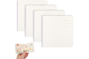 4pcs Mini Watercolor Sketchbook, 3.17in/8.06cm Small Square Watercolour Sketch Pad Thick Paper Art Workbook, Portable Paintin