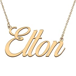 HUAN XUN Customized Custom Simple Any Name Necklace