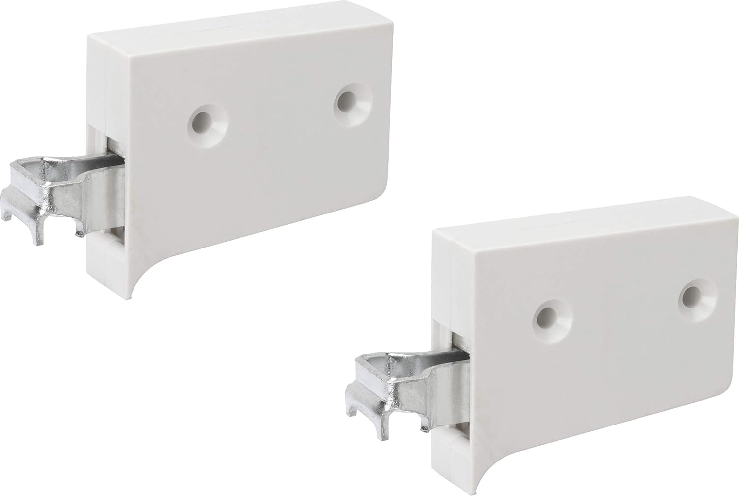 Metafranc Schrankaufhänger - 1 Paar (rechts & links) - weiß - 130 kg