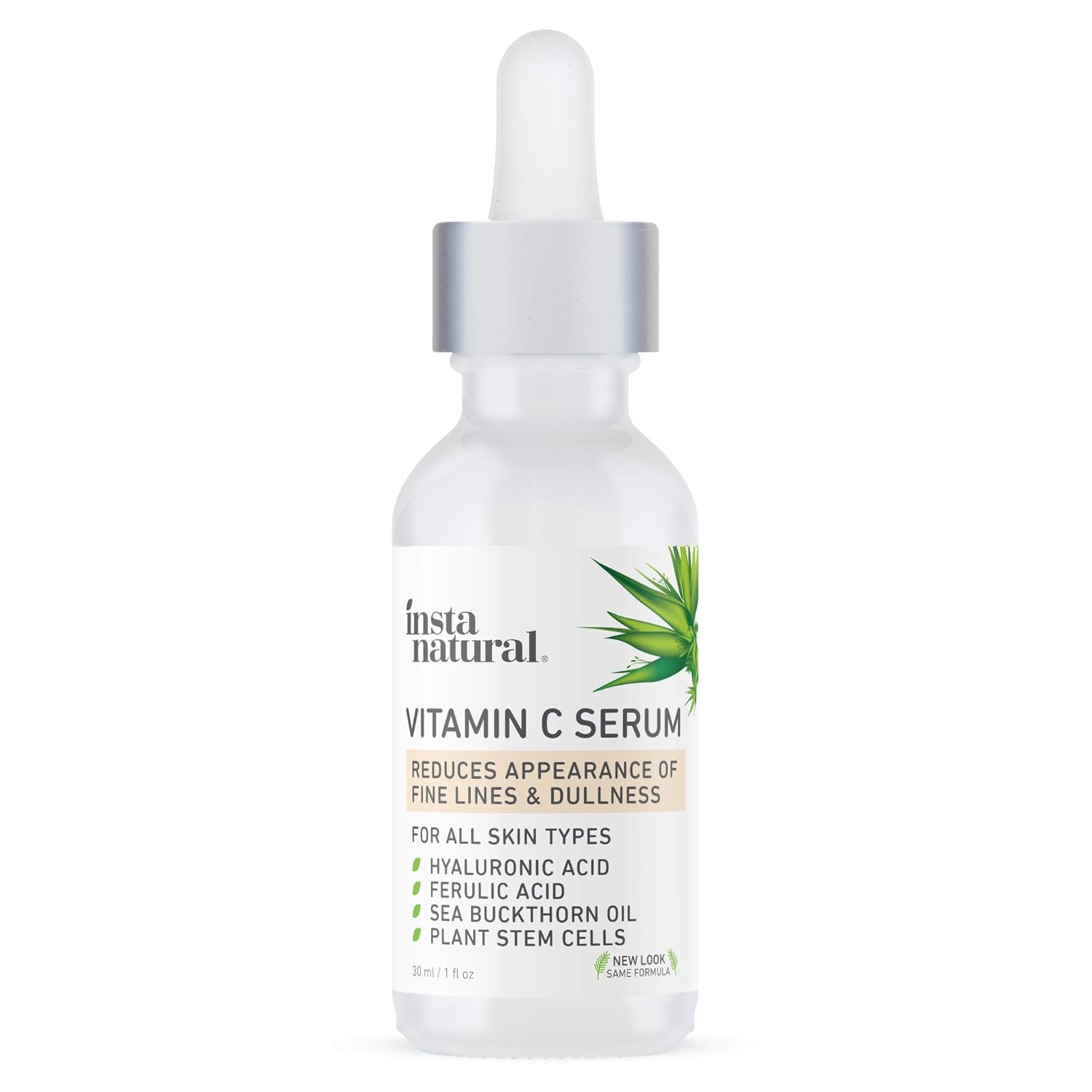 InstaNatural Vitamin C Serum with Hyaluronic Acid & Vit E - Natural & Organic Anti Wrinkle Reducer Formula for Face - Dark Circle, Fine Line & Sun Damage Corrector - Restore & Boost Collagen - 1 oz: Beauty