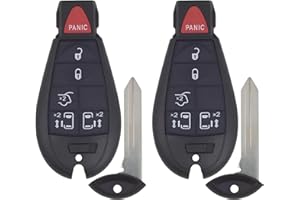 Replacement Key Fob for Dodge Grand Caravan (2008-2020) and Ram C/V (2012-2015) – 6-Button Keyless Entry Remote Van Transmitt