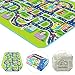 Tiny Wonders Kids Activity Creeping Play Mat, Baby Learning Decor Rug with Road Traffic, Infants Educational Car Carpet with City Town Map, Large and Thick for Floor Bedroom Playroom Safe Area Game