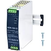 XSHBGF 12VDC Power Supply NDR 120W DIN Rail Power Supply Switch Switching Converter DC (Input 100-240VAC Output 12VDC 50/60HZ 12V 10A)