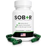 SOB+R Natural Drug Recovery Supplement | Alcohol Craving Blocker for Addiction Support | Restores Nutrients, Boost Mental Clarity | Vegetarian Capsules - Therapist Formulated, Made in USA | 30 Count