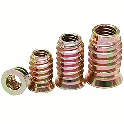 Wadayu 100pcs Threaded Inserts for Wood, Screw in