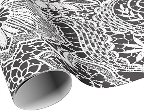 Black and White Antique Lace Wrapping Paper Sheets - Gift Paper - Craft Paper - Collage Paper - Party Gift Wrap