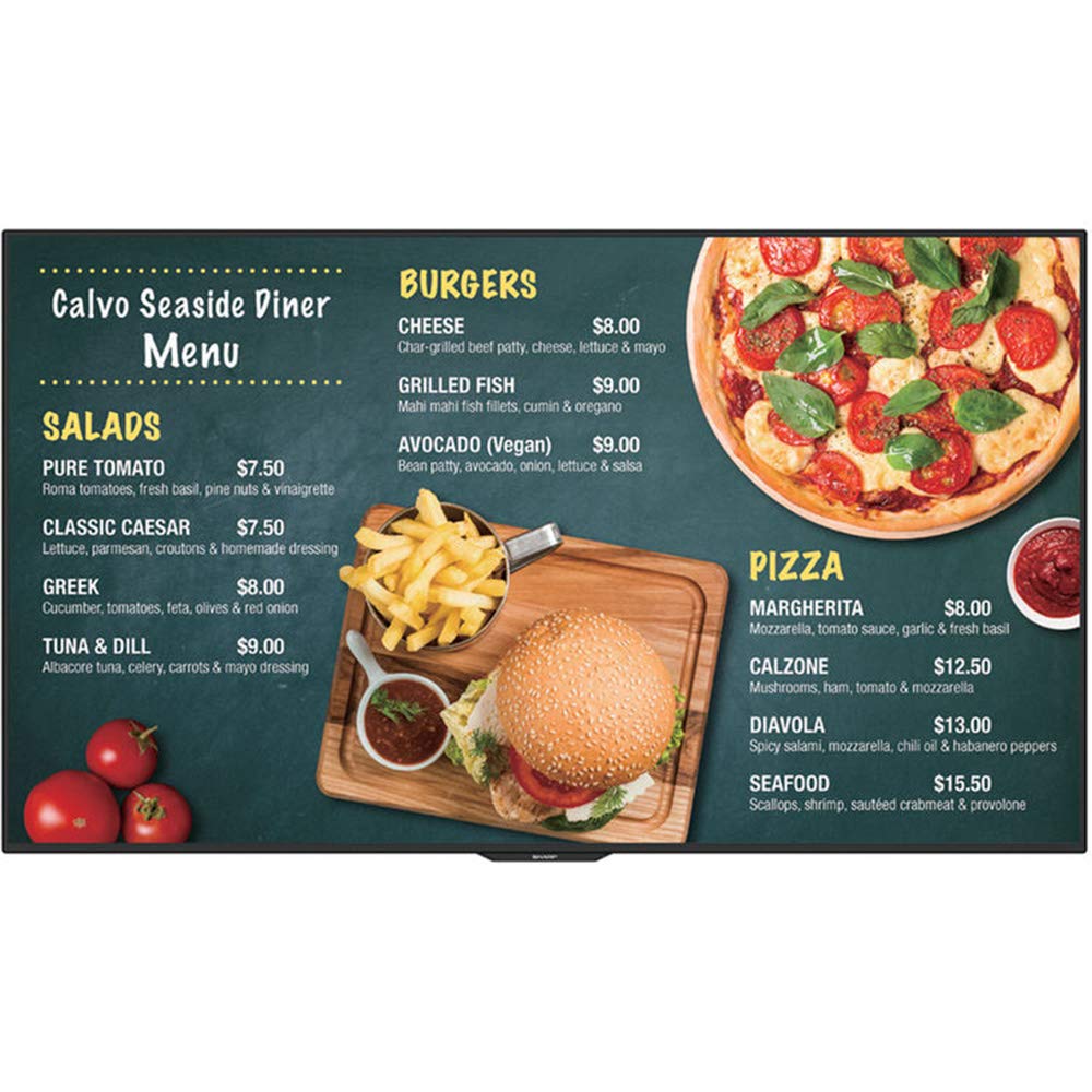 Sharp Electronics Corporation Pn-uh601-60 inch 4k Ultra-hd Commercial LCD Display 3240x2160 30