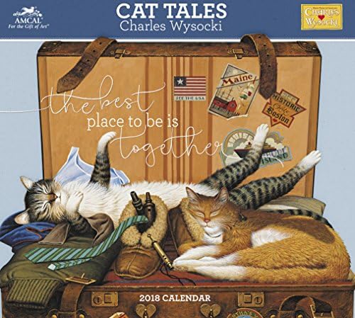 2018 Charles Wysocki Cat Tales Wall Calendar (AMCAL)