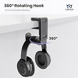 EURPMASK 3-in-1 Headset Controller Holder Clamp Mount Desk Organizer PC Gaming view 5