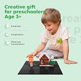 Lekebaby Classic Baseplates 12 Pack 10x10 32x32 Stud 100% Compatible Black view 3