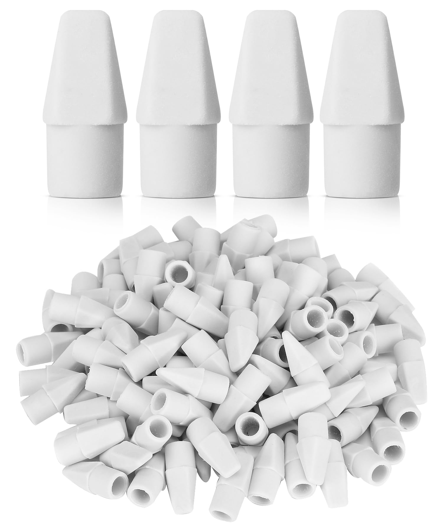 Photo 1 of Mr. Pen- White Pencil Top Erasers, 120 pcs, Eraser Caps for Pencils, White Pencil Head Erasers for Pencils Tops