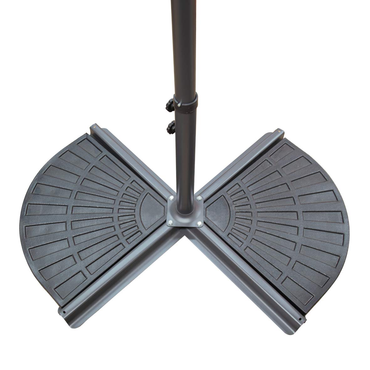 GardenKraft 16910 2 Pack Cement Filled 14kg Cantilever or Banana