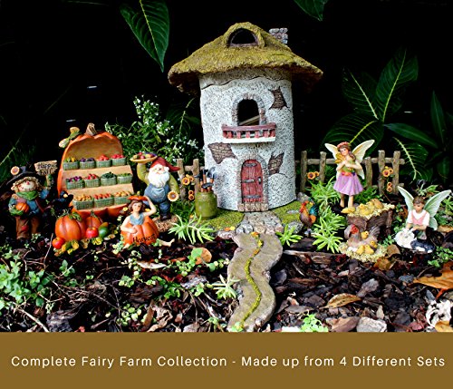 Pretmanns Fairy Garden Accessories – Kit with Walkway & Fences – 3 Pieces – Supplies by
