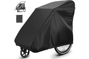 Taicols Trailer Case with Windproof Rope Suitable for Children's and Pet Bicycle Trailers, Outdoor Waterproof, Sunscreen, Win