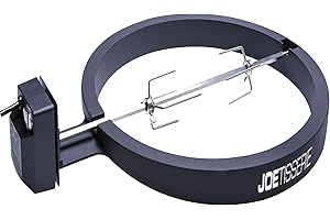 Kamado Joe KJ-TISSERIENA JoeTisserie Rotisserie Grill Accessory for Classic Joe Grills Black