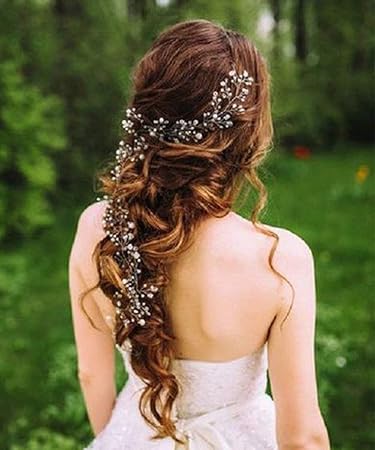 Amazon Com Deniferymakeup Bridal Hair Vine Wedding Hair