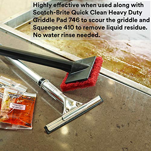 ScotchBrite Griddle Cleaning, Quick Clean Liquid 70040, 3.2 Oz Packet