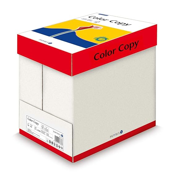 Papyrus 88007863 Farblaser-/Kopierpapier ColorCopy 90 g/m² DIN-A4, 5x500 Blatt, hochweiß, hochglatt