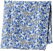 Dwyane Wade for The Tie Bar Men's Lei Houndstooth Pocket Squares, Navy, One Size