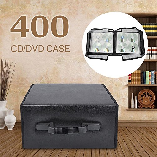 Yaheetech 400 Disc CD DVD Bluray Storage Holder Solution Binder Book Sleeves Carrying Case