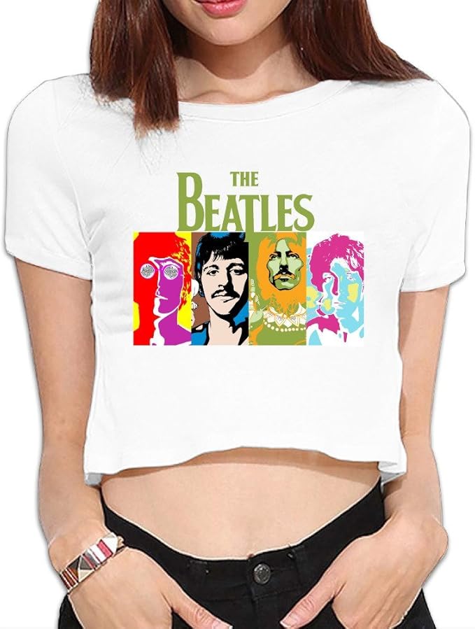 vintage band crop tops