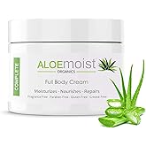 Organic Aloe Vera Face Cream & Body Moisturizing Cream, Natural Aloe Vera Lotion with Vitamin E Oil, Vitamin C, Retinol Cream, Shea Butter – Anti Aging Face Moisturizer for Women, Dry Skin (2 oz)