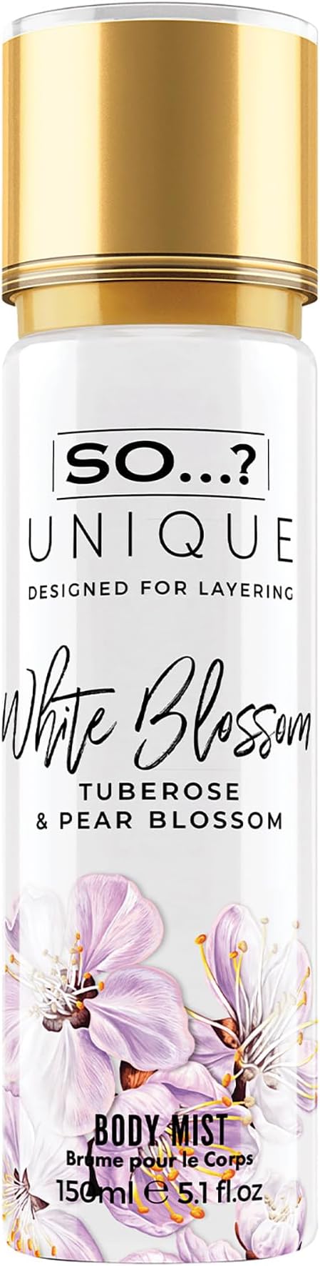 So…? Unique White Blossom Body Mist 150ml Fragrance Spray